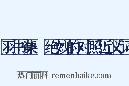 羽书集·绝妙的对照近义词是什么意思的图片